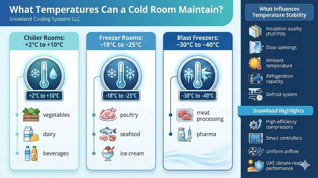 What Temperatures Can a Cold Room Maintain?