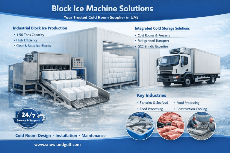 Block Ice Machine Solutions | Cold Room Supplier UAE, Snowland