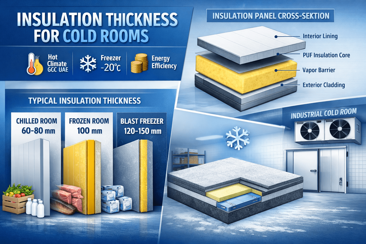 What Insulation Thickness Is Required for Cold Rooms? | Snowland UAE