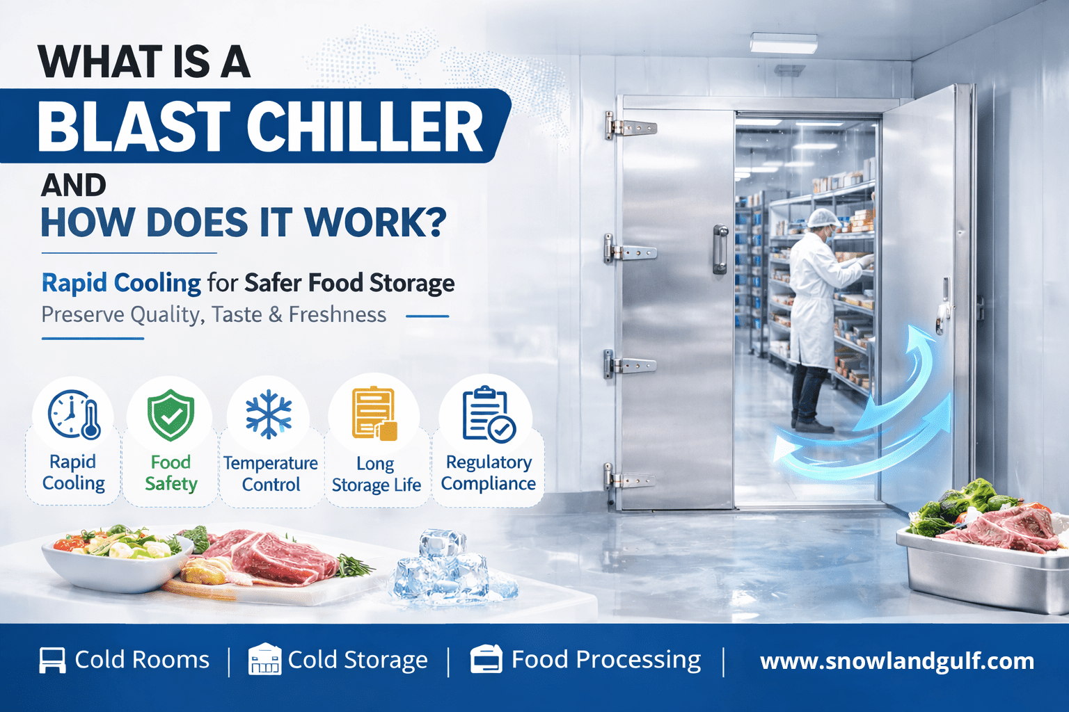 What is a blast chiller and how does it work?