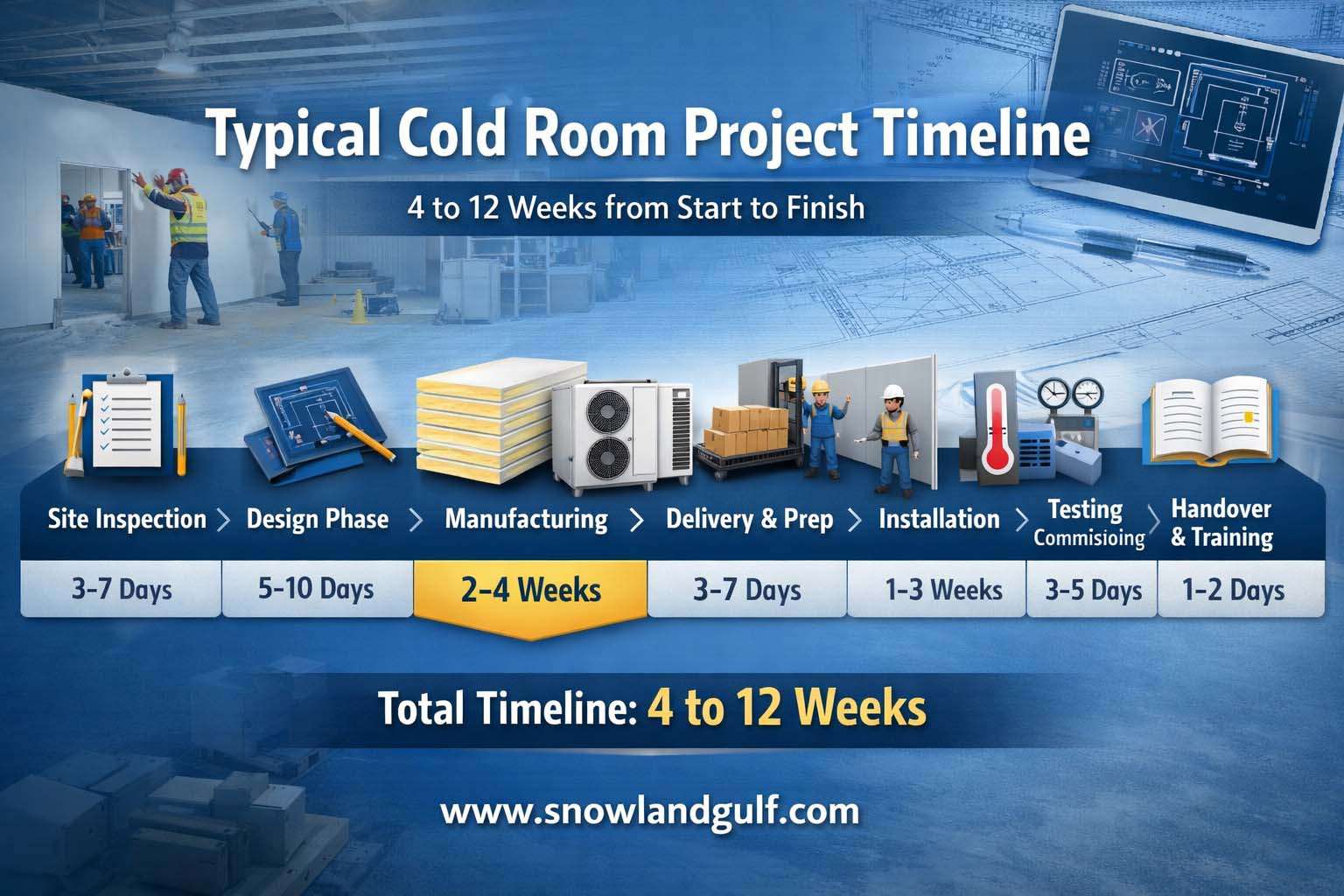 What is the Typical Coldroom Project Execution Timeline?
