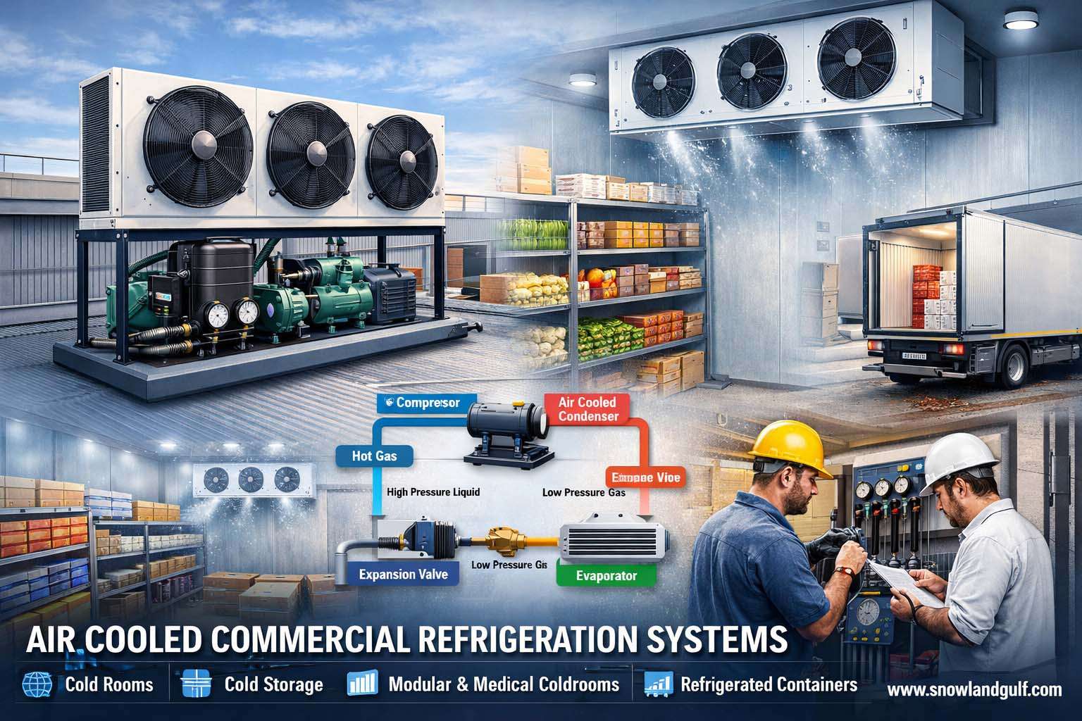 Air Cooled Commercial Refrigeration Systems