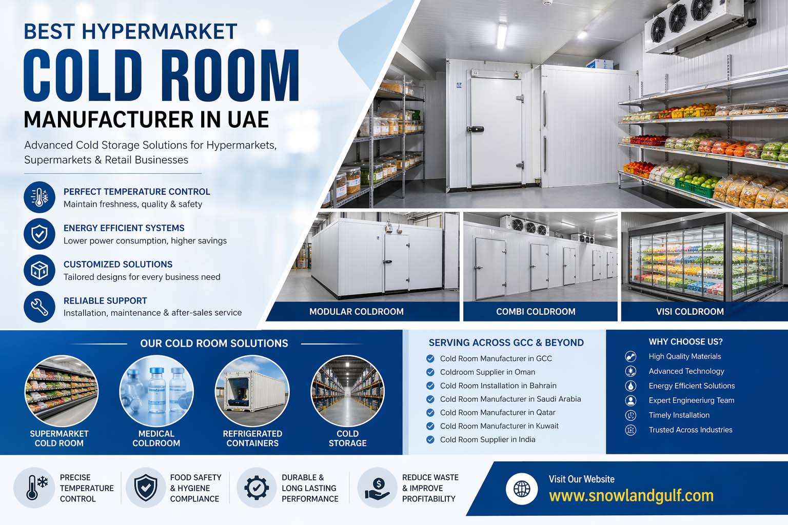 Best Hypermarket Cold Room Manufacturer in UAE