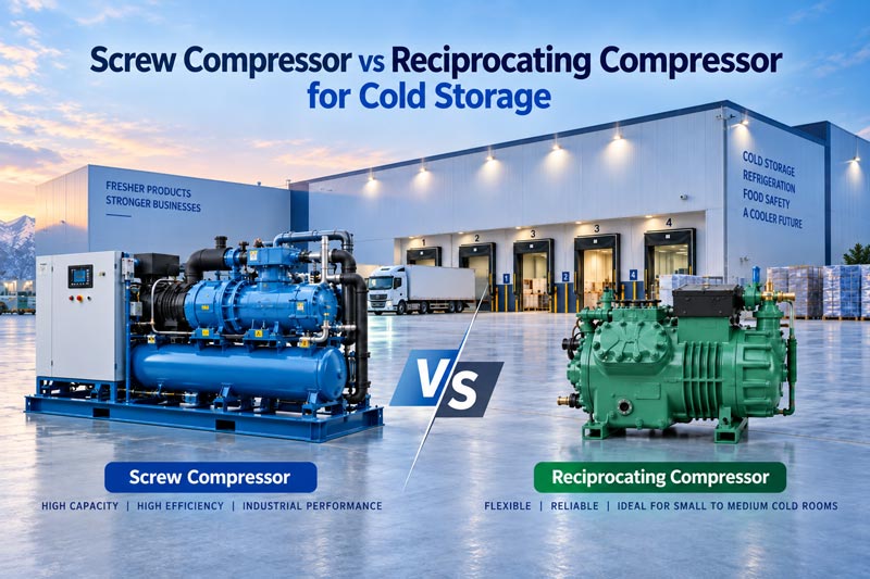 Screw vs Reciprocating Compressor for Cold Storage